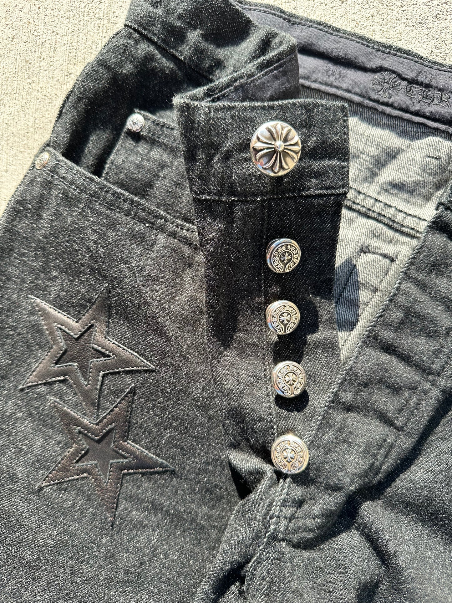 CHROME HEARTS STAR PATCH DENIM