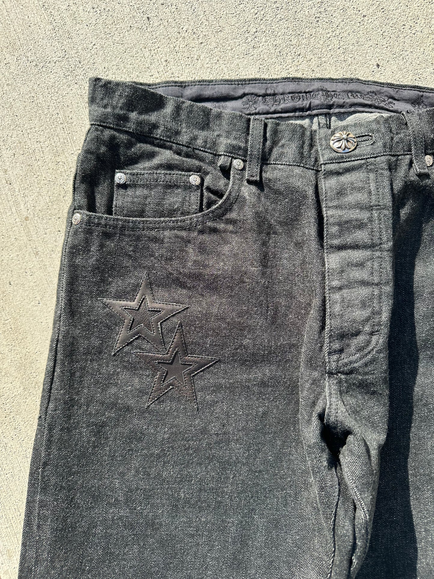 CHROME HEARTS STAR PATCH DENIM