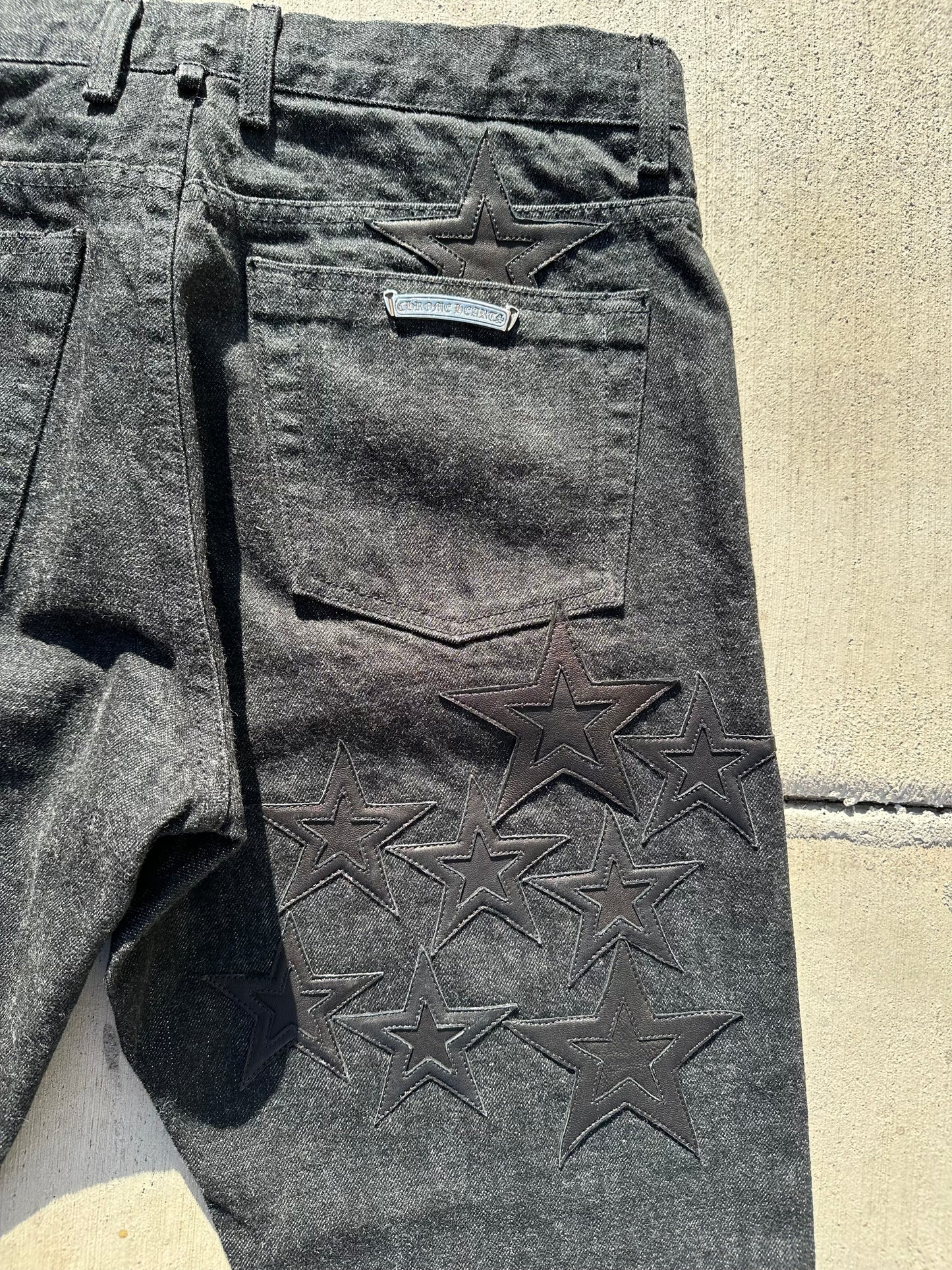 CHROME HEARTS STAR PATCH DENIM