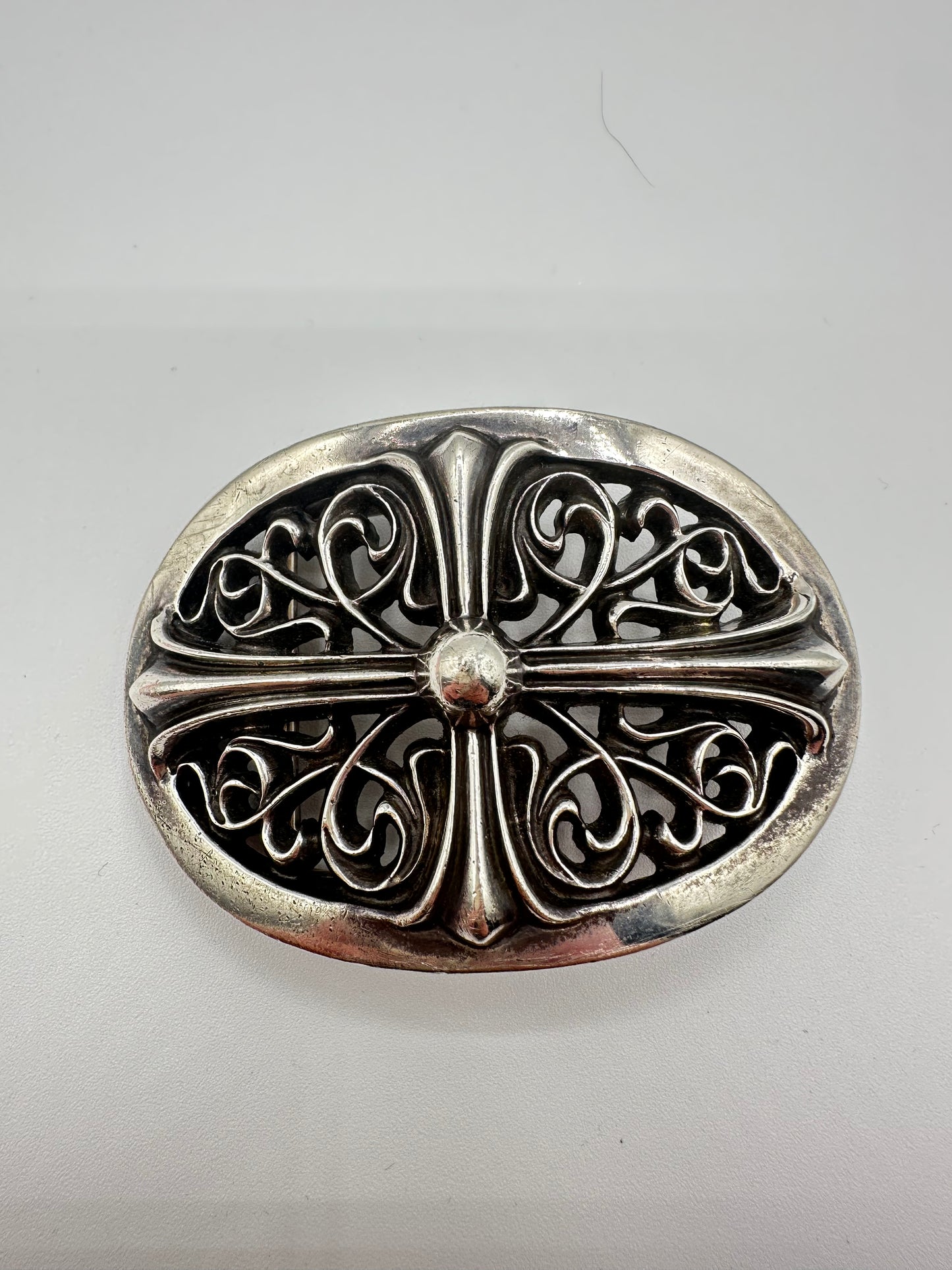 CHROME HEARTS CLASSIC OVAL BELT BUCKLE